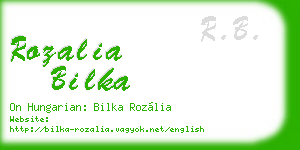 rozalia bilka business card
